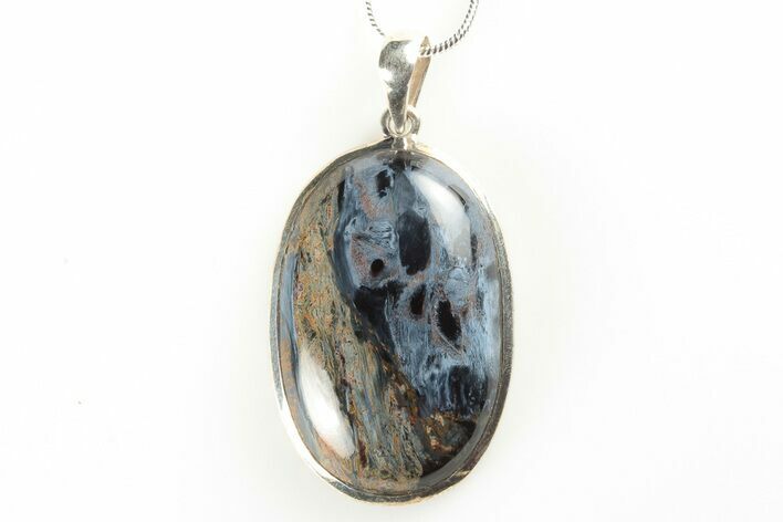 Chatoyant Pietersite Pendant (Necklace) - Sterling Silver #192330
